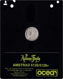 Cartridge artwork for Addams Family, The on the Amstrad CPC.