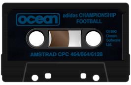 Cartridge artwork for Adidas Championship Football on the Amstrad CPC.