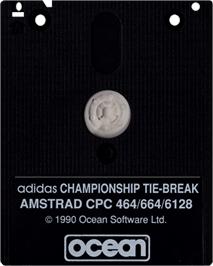 Cartridge artwork for Adidas Championship Tie-Break on the Amstrad CPC.