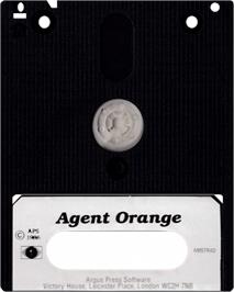 Cartridge artwork for Agent Orange on the Amstrad CPC.