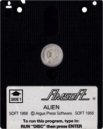 Cartridge artwork for Alien on the Amstrad CPC.