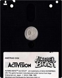 Cartridge artwork for Altered Beast on the Amstrad CPC.