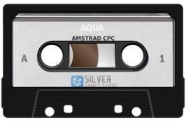 Cartridge artwork for Aqua on the Amstrad CPC.