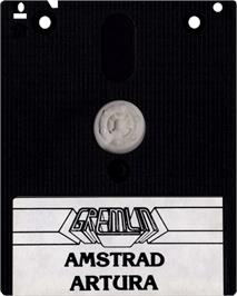 Cartridge artwork for Artura on the Amstrad CPC.