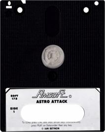 Cartridge artwork for Astro Attack on the Amstrad CPC.