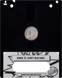 Cartridge artwork for BMX Simulator 2 on the Amstrad CPC.