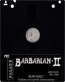 Cartridge artwork for Barbarian - The Ultimate Warrior on the Amstrad CPC.