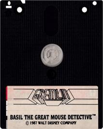 Cartridge artwork for Basil the Great Mouse Detective on the Amstrad CPC.