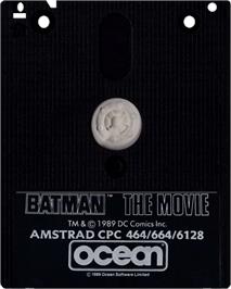Cartridge artwork for Batman - The Movie on the Amstrad CPC.