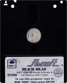 Cartridge artwork for Beach Head on the Amstrad CPC.