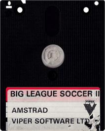 Cartridge artwork for Big League Soccer 2 on the Amstrad CPC.