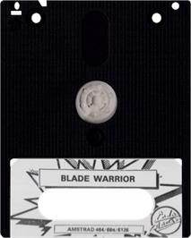 Cartridge artwork for Blade Warrior on the Amstrad CPC.
