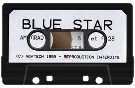 Cartridge artwork for Blue Star on the Amstrad CPC.