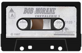 Cartridge artwork for Bob Morane - Océan on the Amstrad CPC.