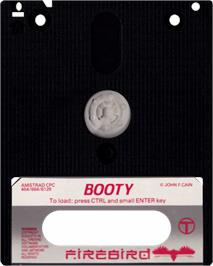 Cartridge artwork for Booty on the Amstrad CPC.