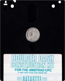 Cartridge artwork for Boulder Dash Construction Kit on the Amstrad CPC.