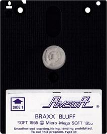 Cartridge artwork for Braxx Bluff on the Amstrad CPC.