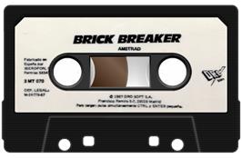 Cartridge artwork for Brick Breaker on the Amstrad CPC.