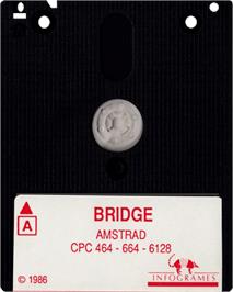 Cartridge artwork for Bridge on the Amstrad CPC.