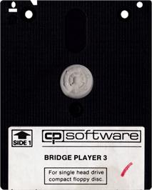 Cartridge artwork for Bridge Player 3 on the Amstrad CPC.