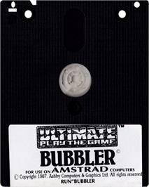 Cartridge artwork for Bubbler on the Amstrad CPC.