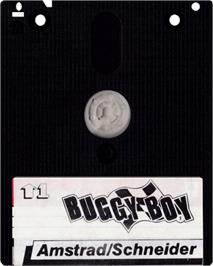 Cartridge artwork for Buggy Boy/Speed Buggy on the Amstrad CPC.