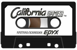 Cartridge artwork for California Games on the Amstrad CPC.