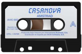 Cartridge artwork for Casanova on the Amstrad CPC.