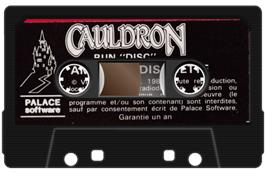 Cartridge artwork for Cauldron on the Amstrad CPC.