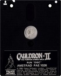 Cartridge artwork for Cauldron 2 - The Pumpkin Strikes Back on the Amstrad CPC.