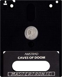 Cartridge artwork for Caves of Doom on the Amstrad CPC.