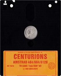 Cartridge artwork for Centurions on the Amstrad CPC.