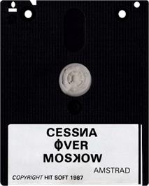 Cartridge artwork for Cessna over Moskow on the Amstrad CPC.