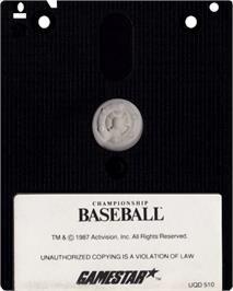 Cartridge artwork for Championship Baseball on the Amstrad CPC.