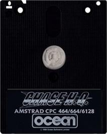 Cartridge artwork for Chase H.Q. on the Amstrad CPC.