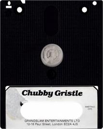 Cartridge artwork for Chubby Gristle on the Amstrad CPC.
