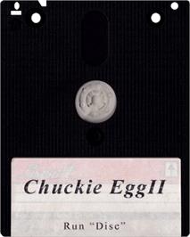 Cartridge artwork for Chuckie Egg 2 on the Amstrad CPC.