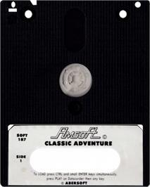 Cartridge artwork for Classic Adventure on the Amstrad CPC.