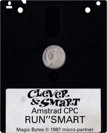 Cartridge artwork for Clever and Smart on the Amstrad CPC.