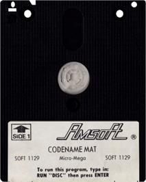 Cartridge artwork for Codename: MAT on the Amstrad CPC.