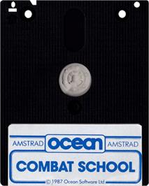 Cartridge artwork for Combat School on the Amstrad CPC.