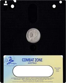 Cartridge artwork for Combat Zone on the Amstrad CPC.