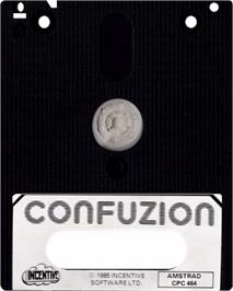 Cartridge artwork for Confuzion on the Amstrad CPC.