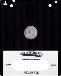 Cartridge artwork for Crack-Up on the Amstrad CPC.