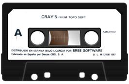 Cartridge artwork for Cray 5 on the Amstrad CPC.