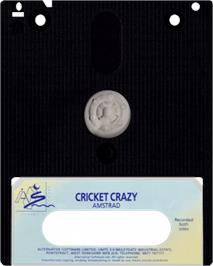 Cartridge artwork for Cricket Crazy on the Amstrad CPC.