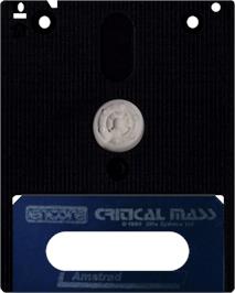 Cartridge artwork for Critical Mass on the Amstrad CPC.