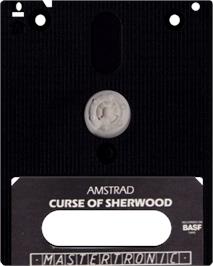 Cartridge artwork for Curse Of Sherwood, The on the Amstrad CPC.