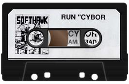 Cartridge artwork for Cybor on the Amstrad CPC.