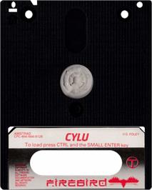 Cartridge artwork for Cylu on the Amstrad CPC.